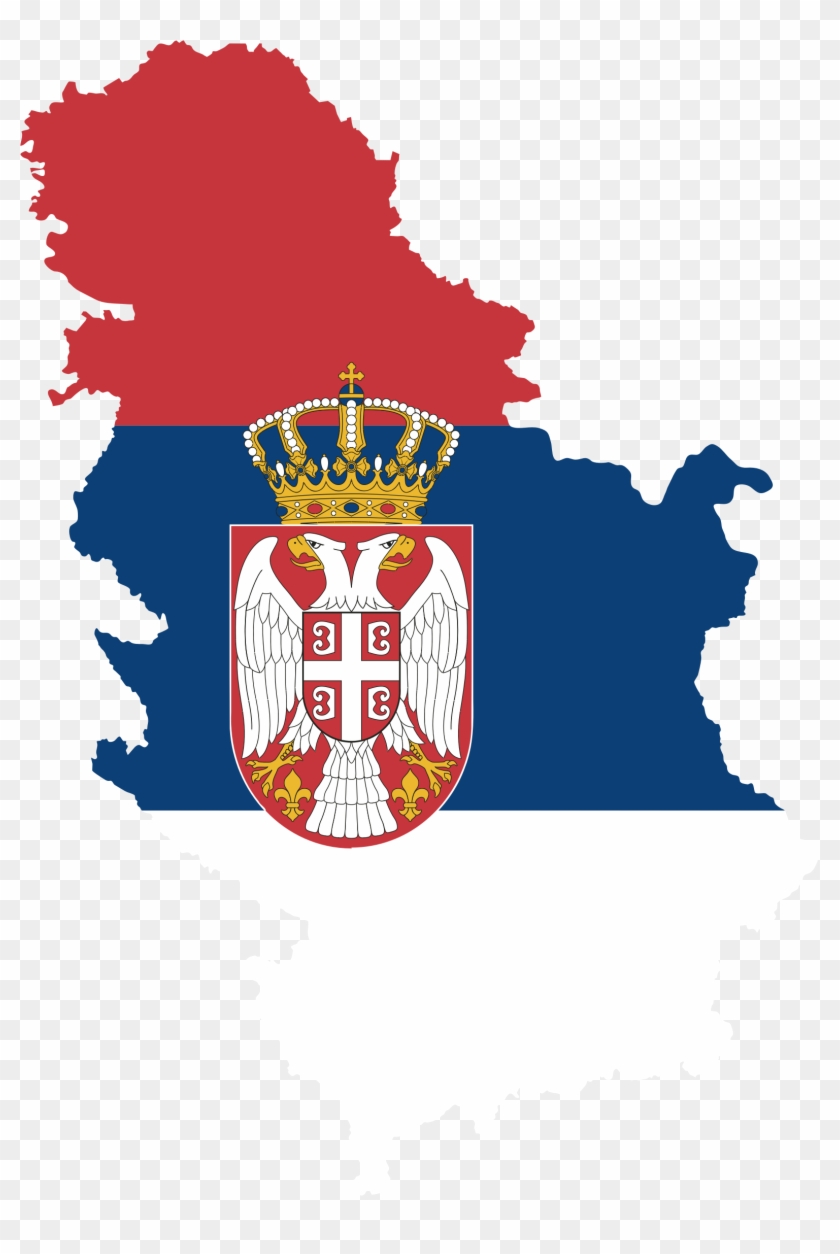 Map Flag Fixed - Serbia Png #1127546