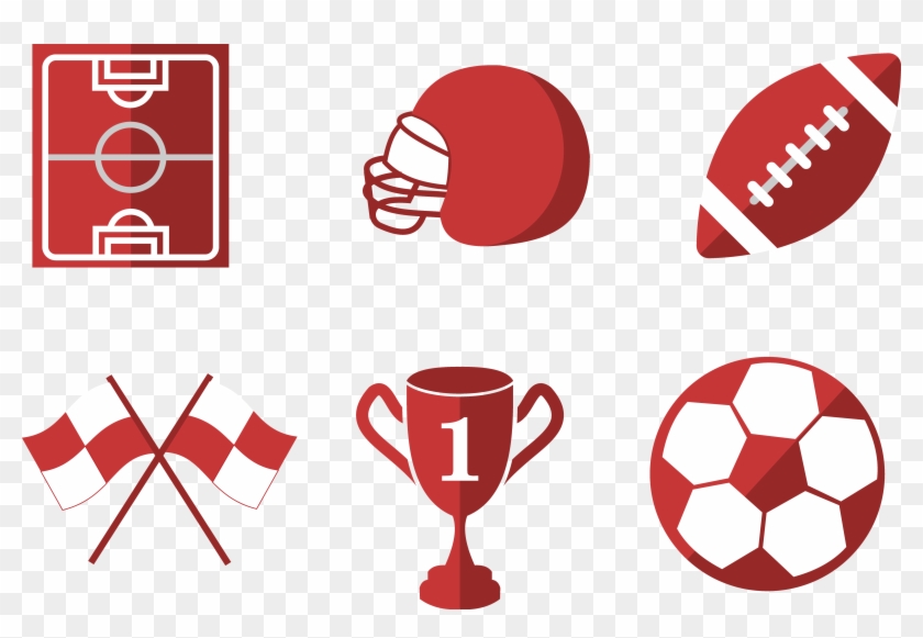 American Football Football Pitch Clip Art - Fotoball Vector #1127653