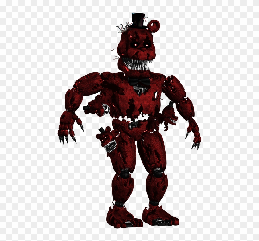 [fan Made] Nightmare Redbear By Daspancito - Five Nights At Freddy's - Nightmare Freddy 5 Inch Action #1127804