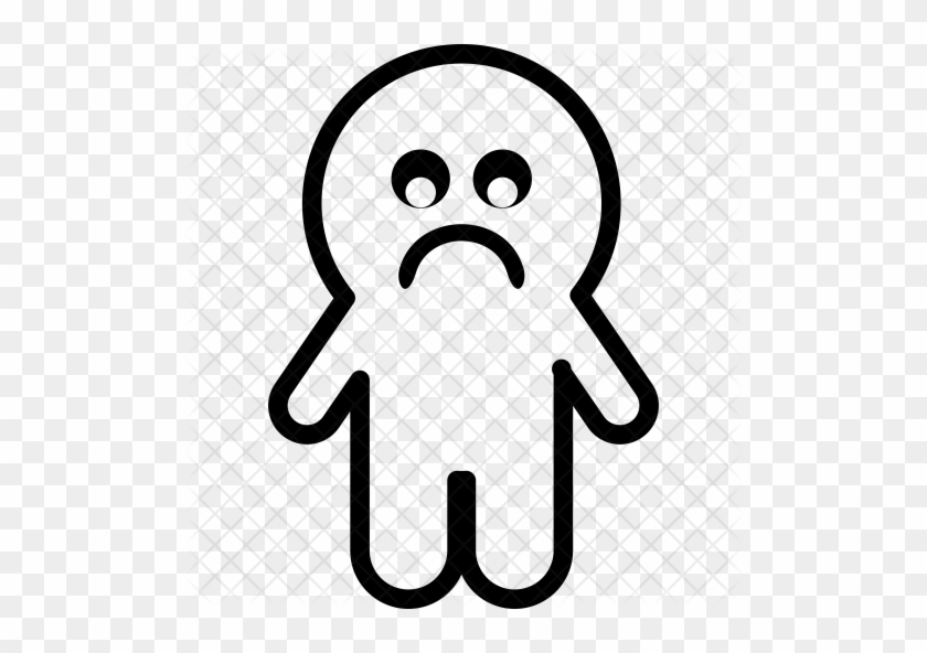 Boo Sad Icon - Copyright - Free Transparent PNG Clipart Images Download