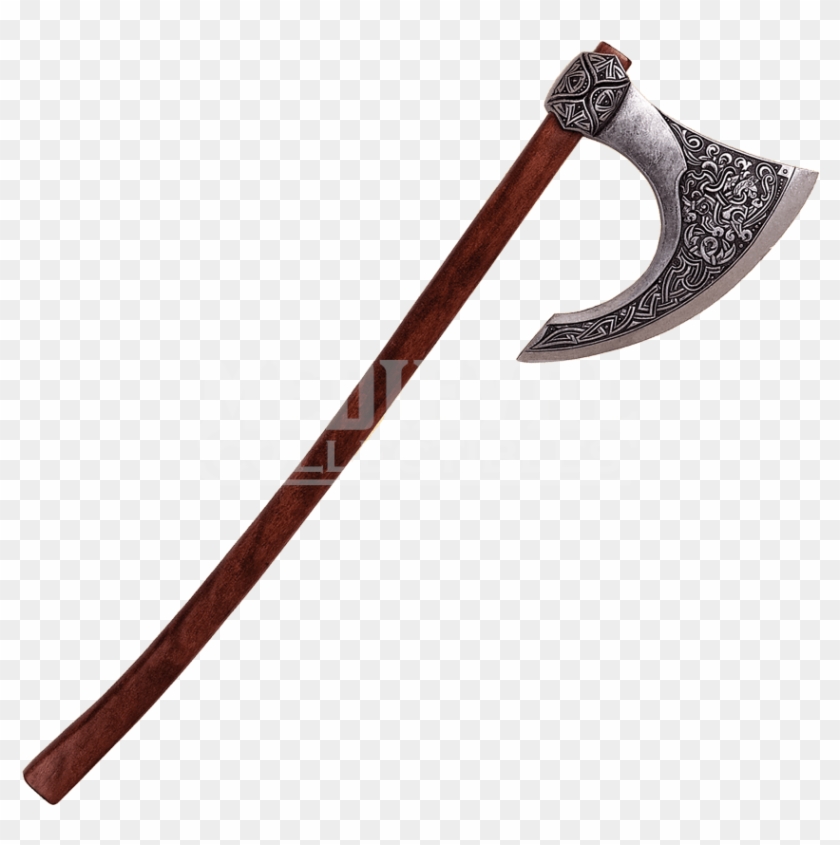 Two Hand Celtic Axe Pewter One Sided Battle Axe Free Transparent Png Clipart Images Download