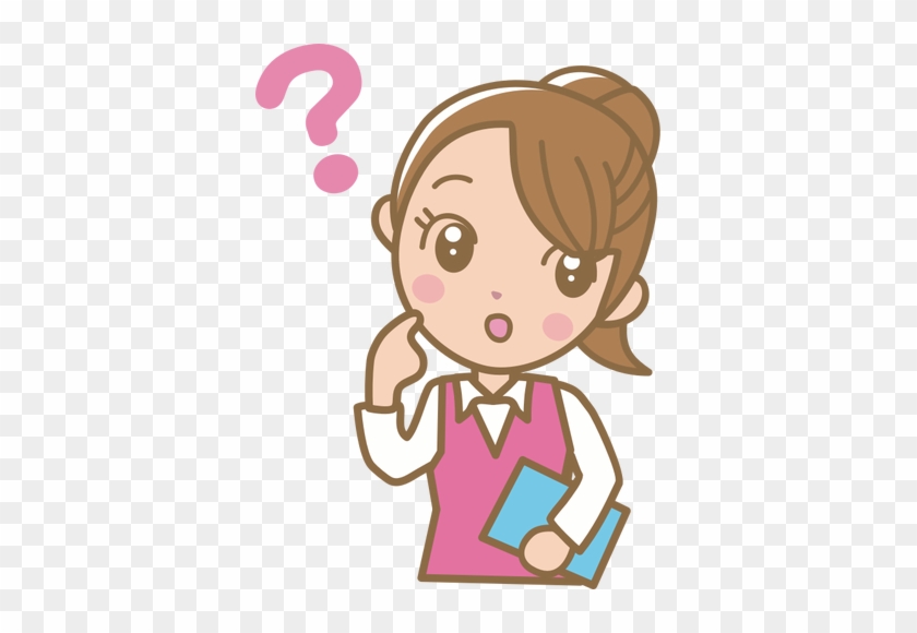 Perplexed Female - Cartoon - Free Transparent Png Clipart Images Download