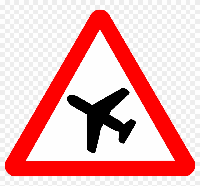 Free Vector Svg Road Signs Clip Art - Airplane Sign #1134773