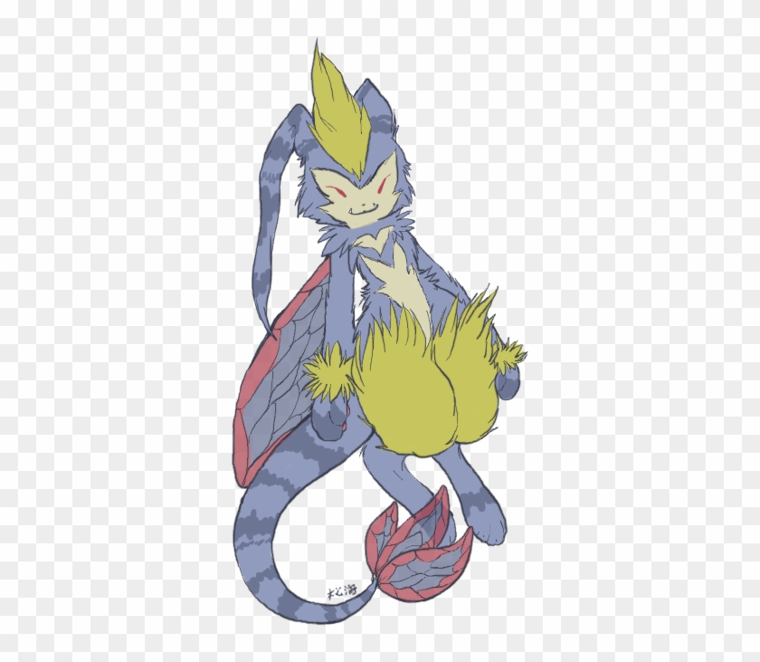 Myart Pokemon Pkmn Fusion Manectric Flygon Snorlax - Cartoon #1138107