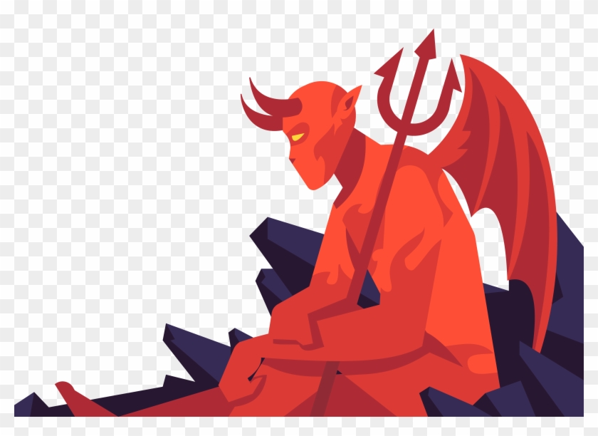 Devil Cartoon Illustration - Portable Network Graphics #1139890