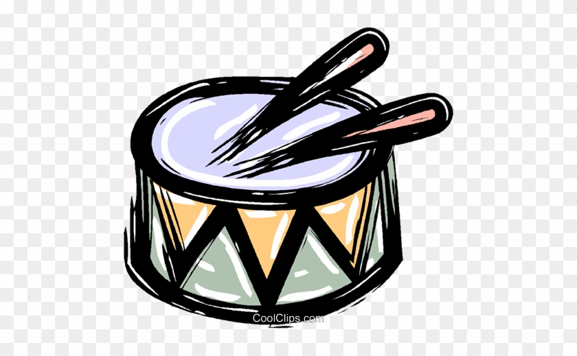 Drum And Drumsticks Royalty Free Vector Clip Art Illustration - Clip Art #1140181