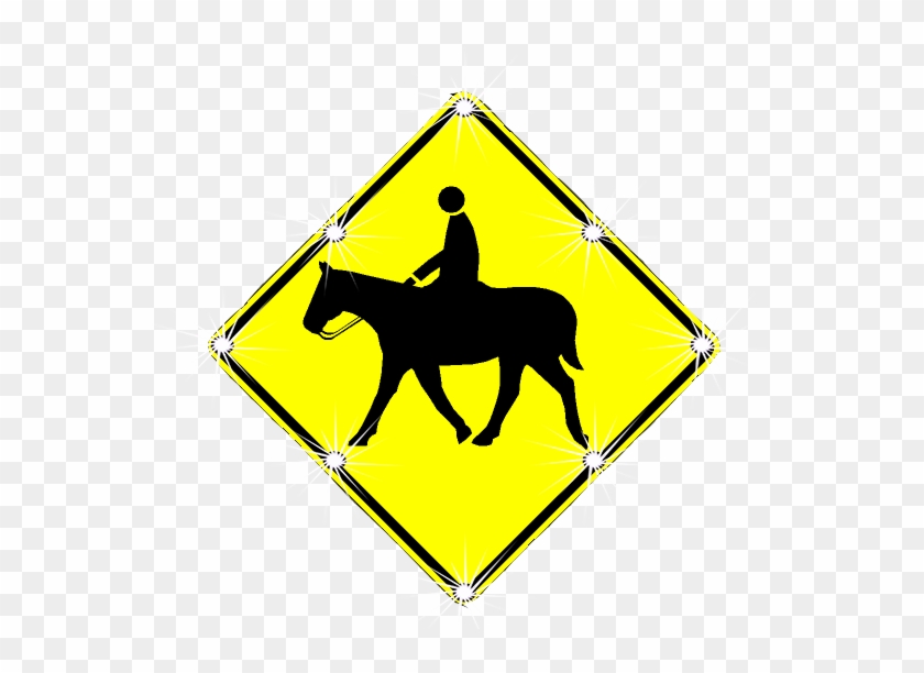 Equestrian Crossing Sign W11-7 Eight 1 1/4" White Led - Noosa National Park #1140379