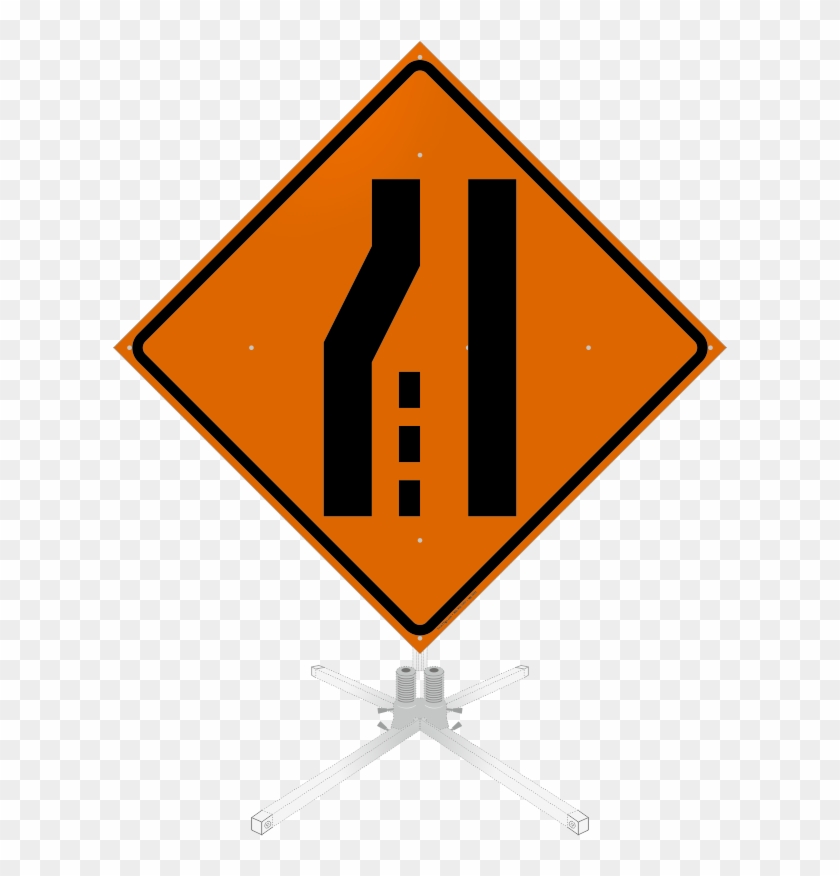 Merge Right Symbol Roll-up Sign - Usa-sign - 669-c/36-sbfo-ls - Road Traffic Control, #1140764