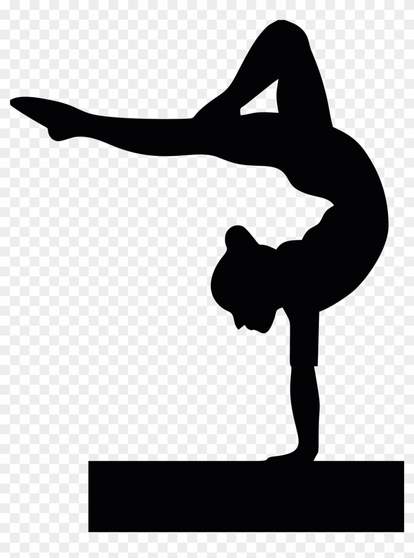 Gymnast Silhouette Clip Art Image To U