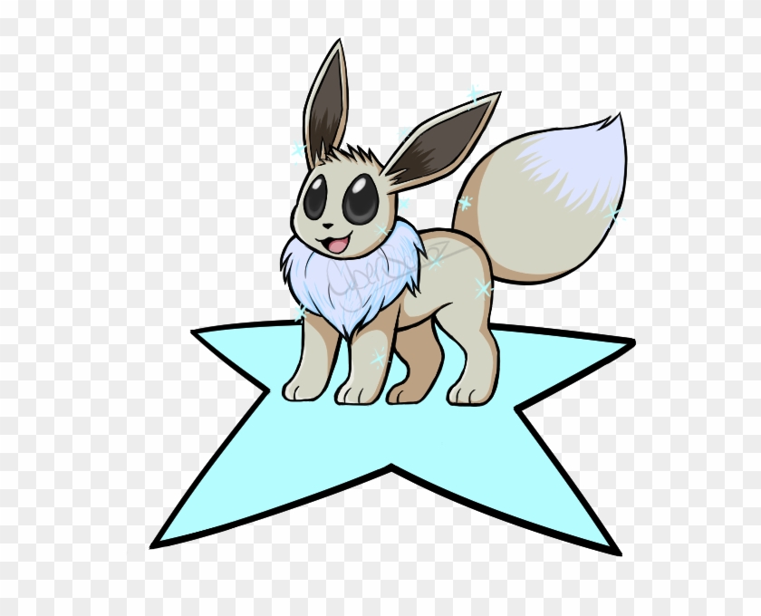 Shiny Eevee Drawing Remake By Cyberscribz On Deviantart - Drawing #1141896