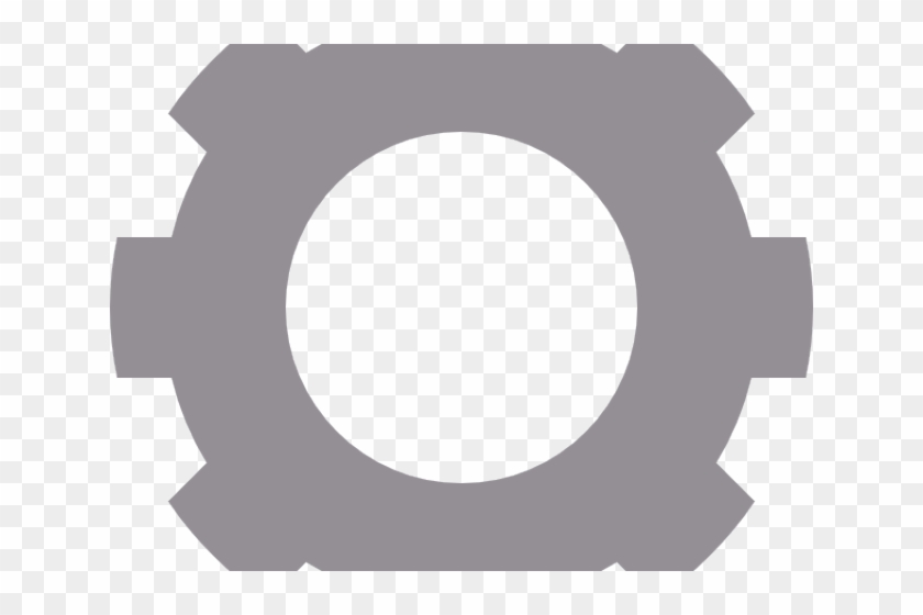 Grey Clipart Gears - Circle #1142181