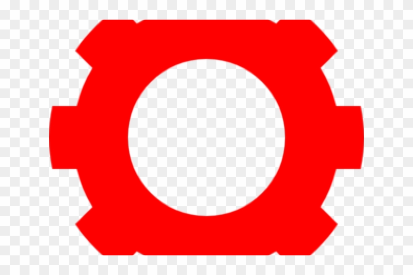 Gears Clipart Red - Circle #1142213