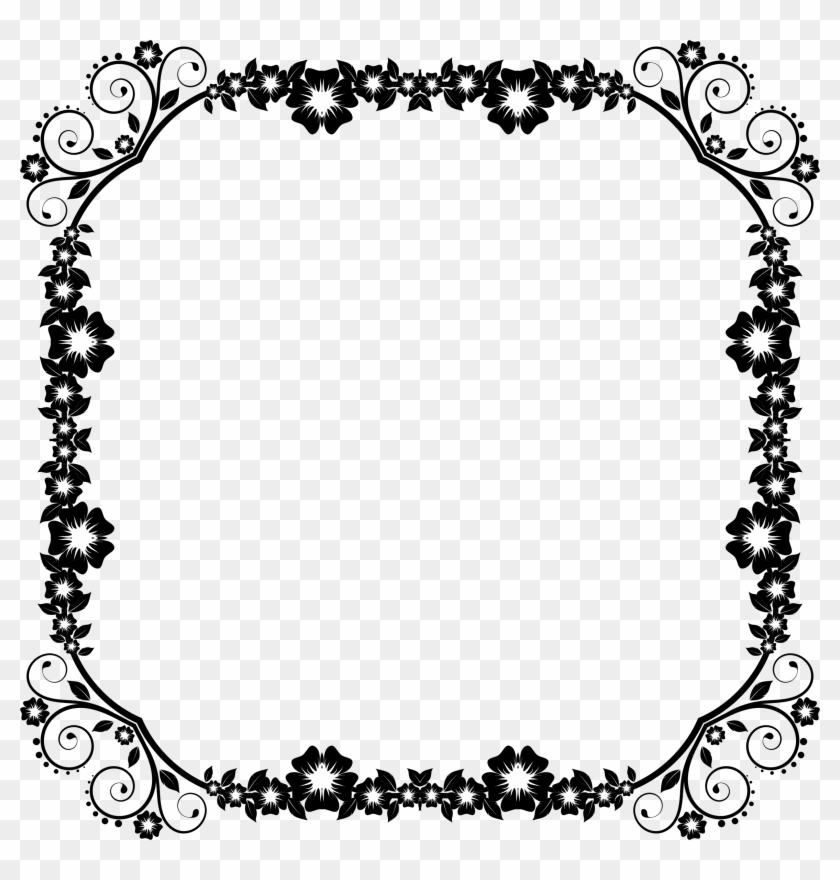 Big Image - Black And White Frame Png - Free Transparent PNG Clipart ...