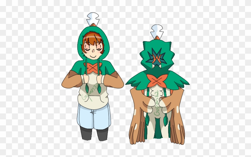 Tumblrween Pokemon Sun And Moon Pokemon Trainer Pokemon - Decidueye And Female Trainer #1142465