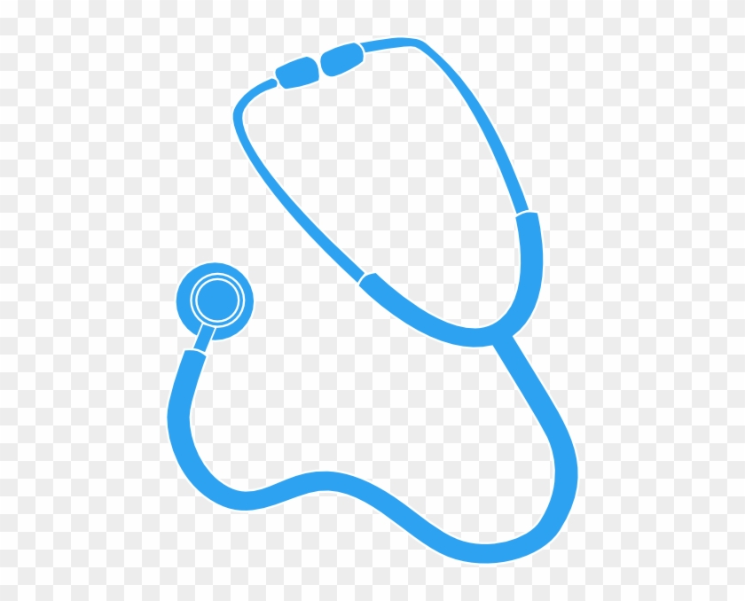 Blue Stethoscope Clipart Stethoscope Blue Whiteoutline - Stethoscope Cliparts #189771