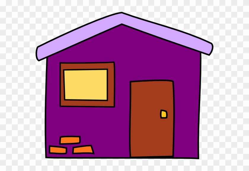 Purple House Clip Art - Transparent Background House Clipart #189908