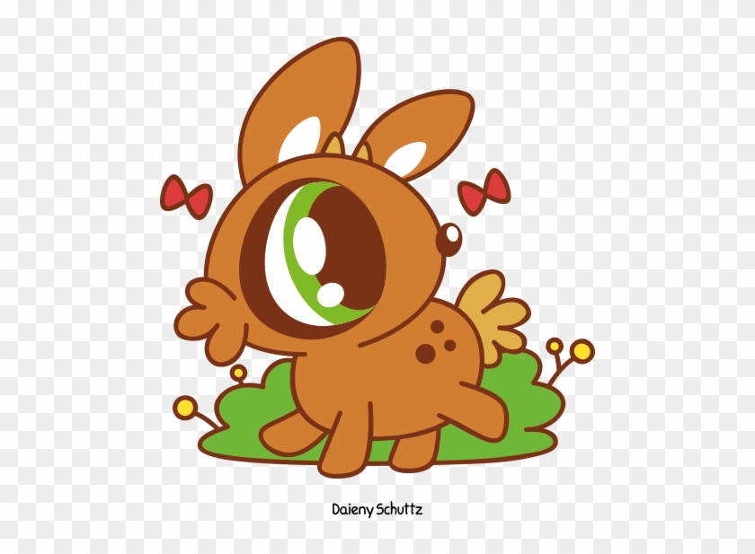 Chibi Chibi Deer By Daieny - Cartoon #190788