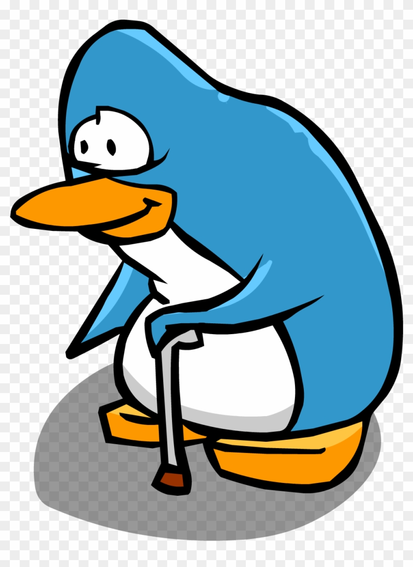 Beard Clipart Club Penguin - Club Penguin Blue Penguin - Png Download,  transparent png image