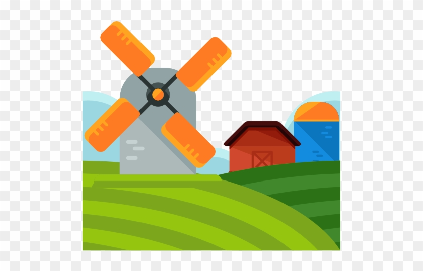 Farm Free Icon - กังหัน ลม การ์ตูน Png #193063