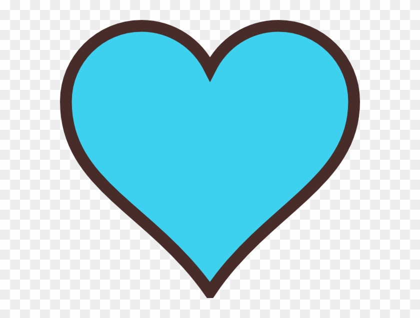 Blue Clip Art Heart #1144886