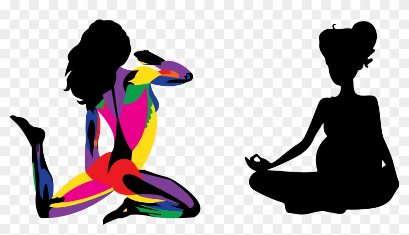 2 Females Posing And Sitting - Illustration #1147149