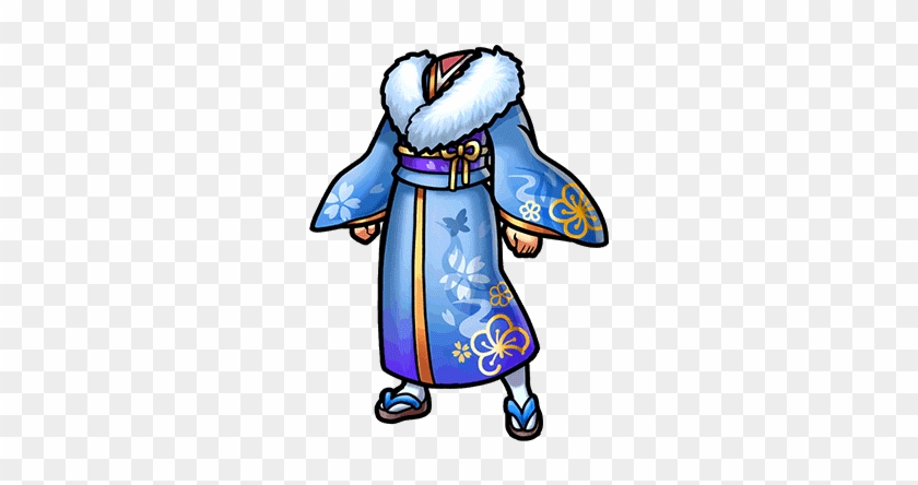 Gear-blue New Year's Kimono Render - New Year's Kimono #1147586