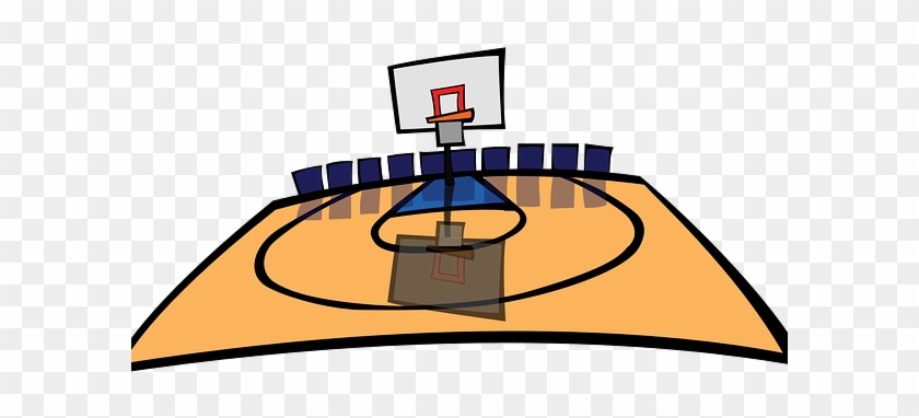 Basketball - Basketball Court Clip Art #1148315