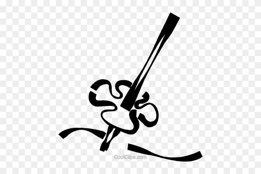 Ski Pole Royalty Free Vector Clip Art Illustration - Ski Pole Royalty Free Vector Clip Art Illustration #1153770