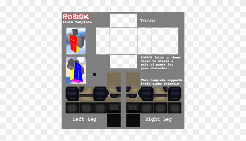 pants template for roblox 2018