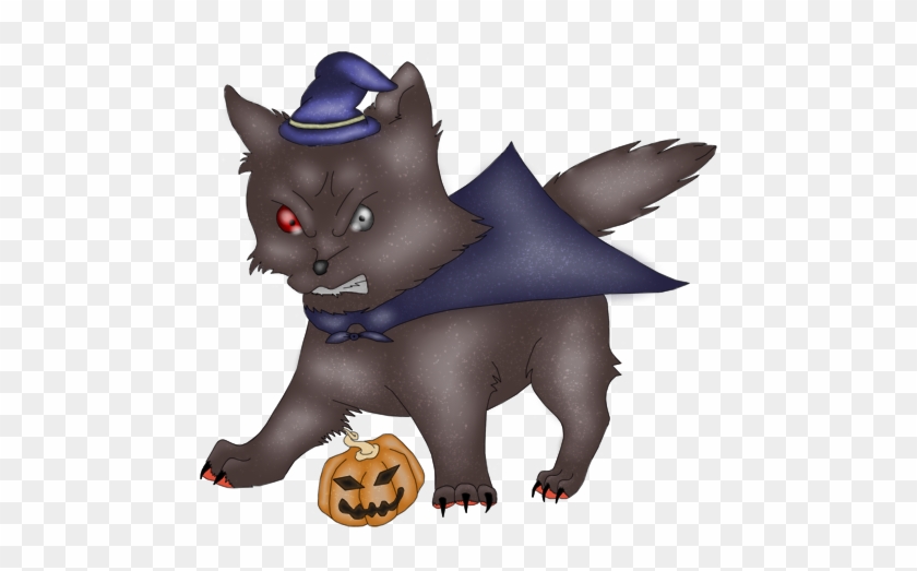 Halloween Chibi Wolf By Malsiberia - Cartoon #1156459