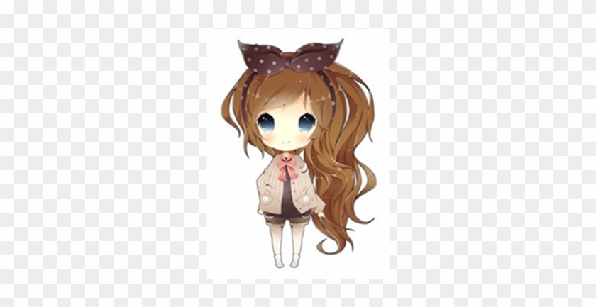 Chibi Wolf Girl Roblox Download Anime Chibi Girl With Brown Hair Free Transparent Png Clipart Images Download - anime brown hair roblox girl