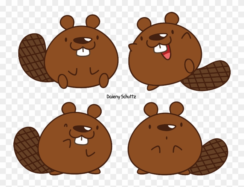 Drawn Beaver Kawaii - Drawing #1157347