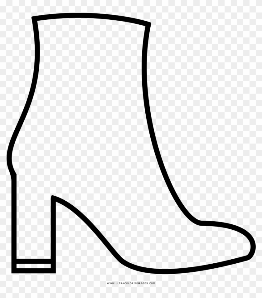 coloring oage high heel boot