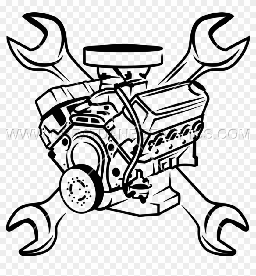 Engine Block & Wrenches - Engine Block Clipart #1157709