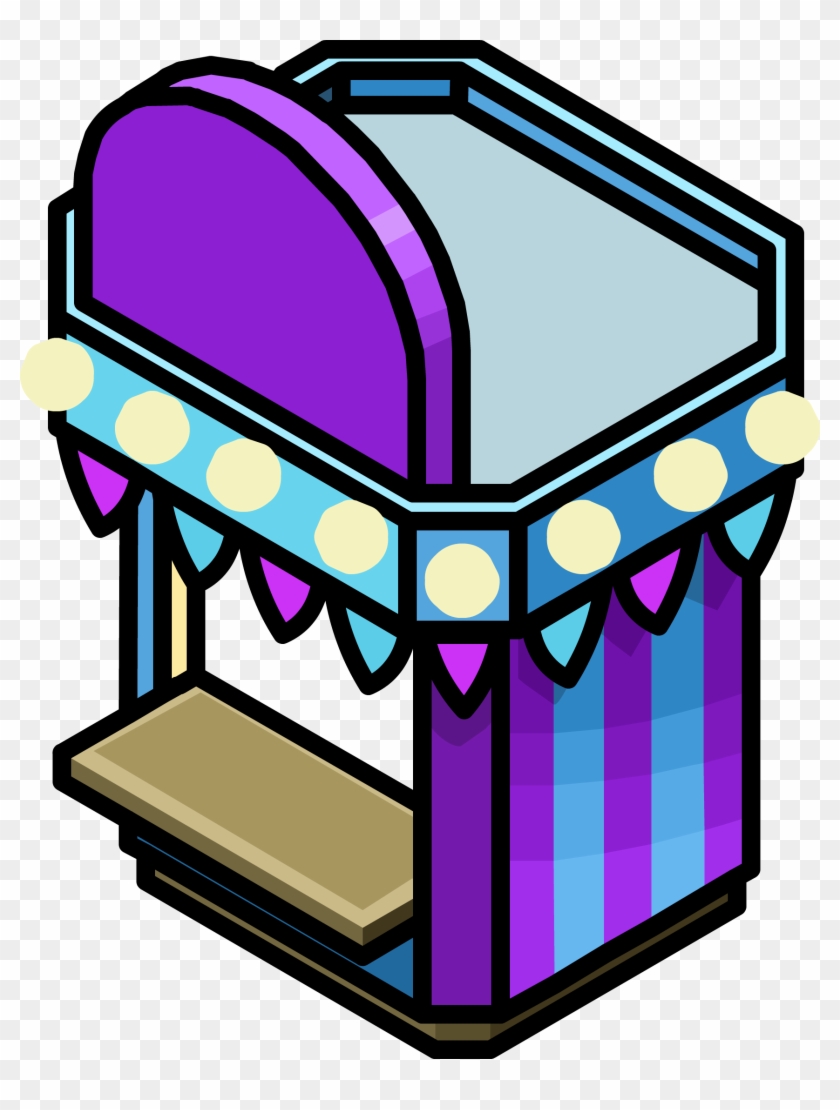 Puffle Paddle Booth - Game Booth Clip Art #1159834