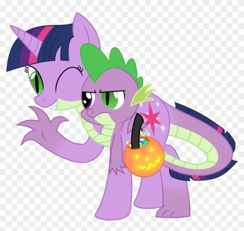 Twilight X Spike Halloween Conjoined By Mlpconjoinment - Cartoon #1159901