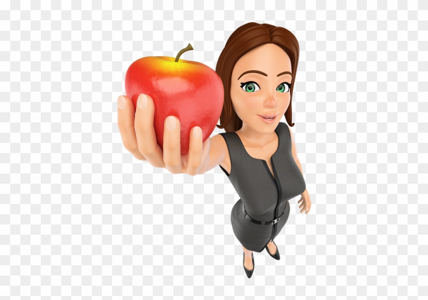 Business Woman With A Red Apple - Mascara De La Violencia #1160782