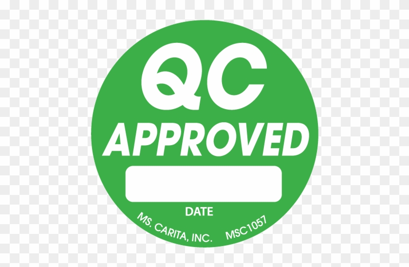 Round Qc Approved Labels - Diameter #1161380