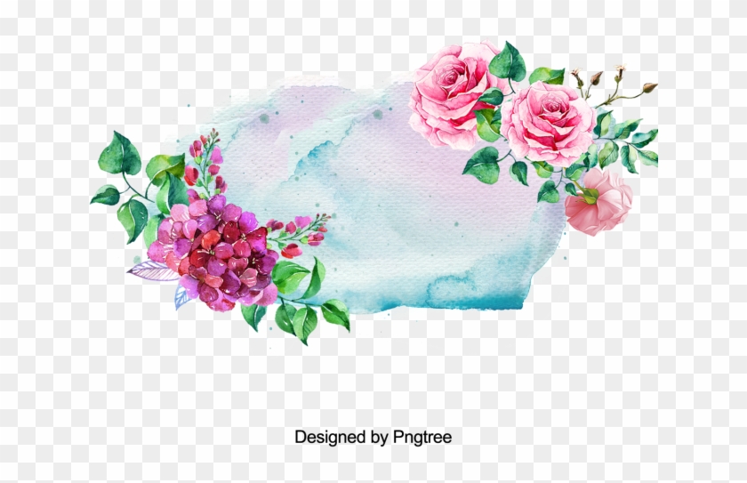 มือทาสีสาดหมึกกรอบดอกไม้ ฟรี Png และ Psd - Flower #1161860