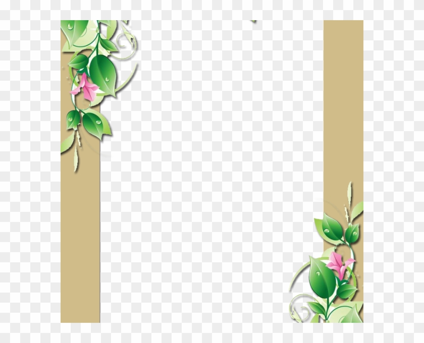 Flower Frame - Pink Flower Border Clip Art #1161938