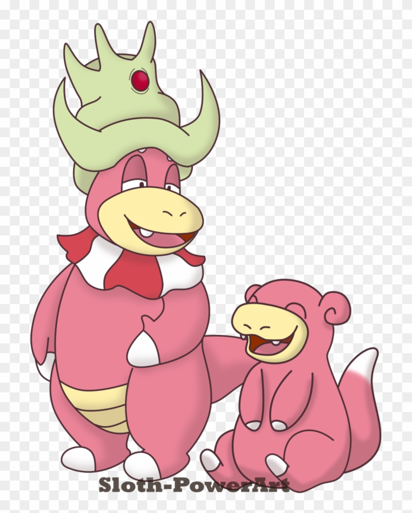 Slowking And Slowpoke By Sloth-power - Slowpoke Power #1162601