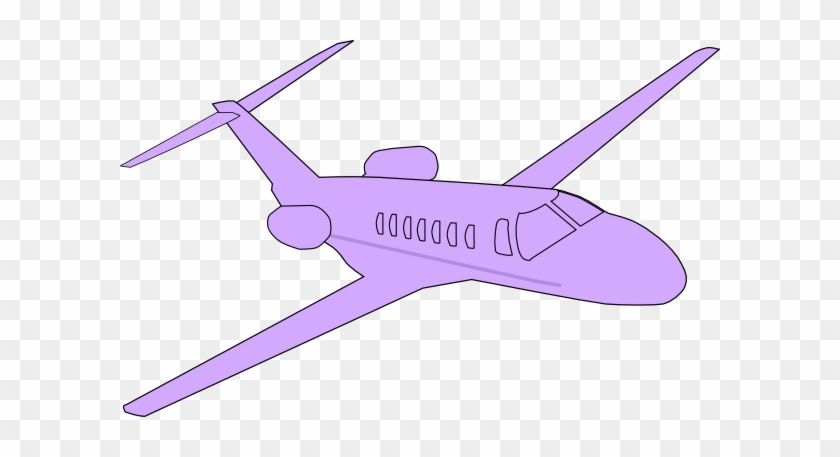 Purple Clipart Airplane - Purple Airplane #1162793