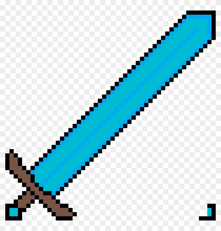 Diamond Sword For Texture Pack Club Pixel Art Free Transparent Png Clipart Images Download - flame backpack texture roblox