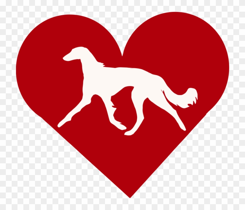 Saluki In Gait In Heart Outdoor Vinyl Silhouette - Bixi Logo Png #1165691