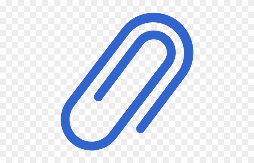 Blue Paper Clip Icon Image - Clip Icon #1166584