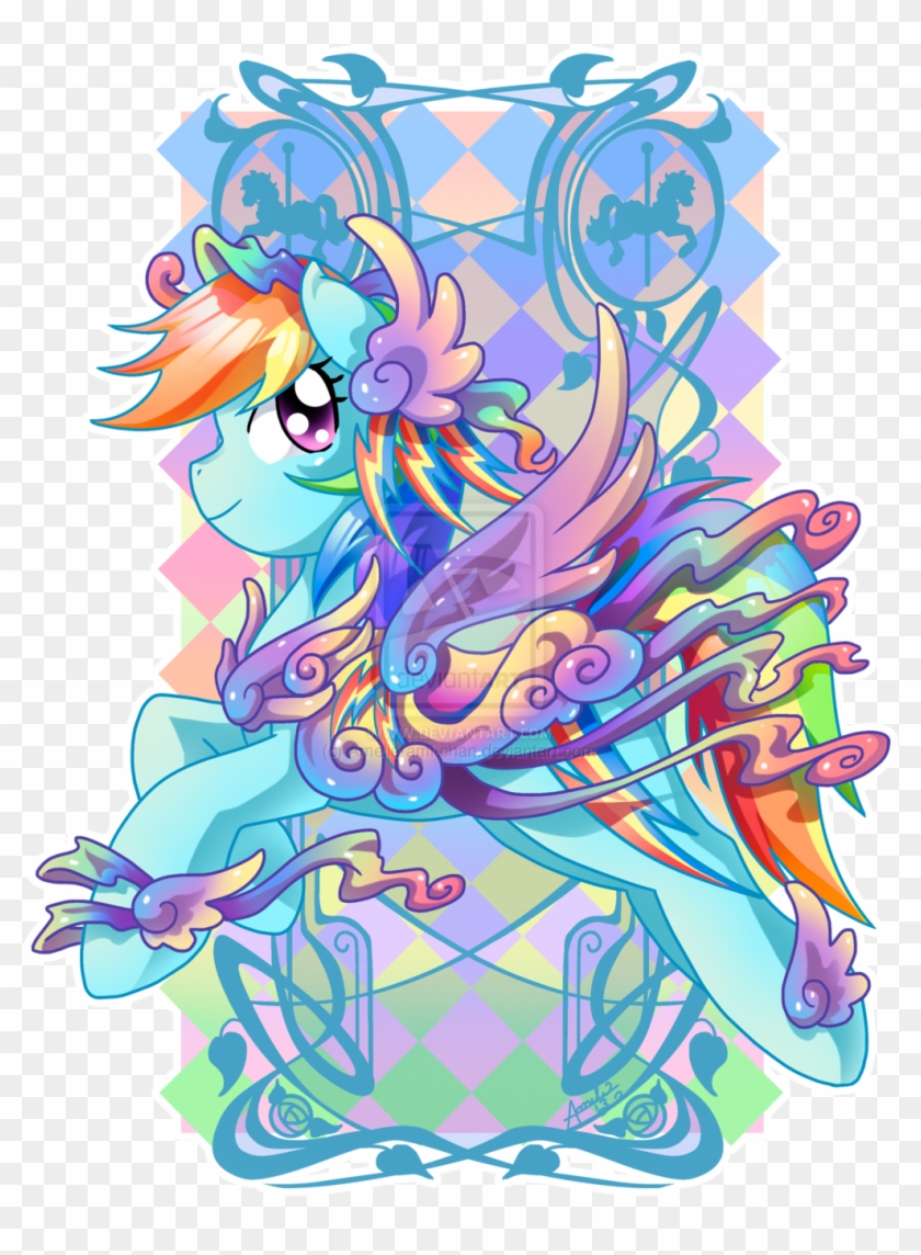 Rainbow Dash Carousel Cutie By Amelie Ami Chan On Deviantart - My Little Pony Carousel #1168132