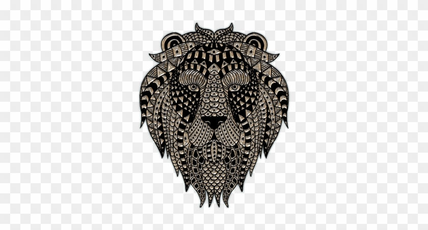 Lion Head Plastic Art - Lion Head Png Art #1171897