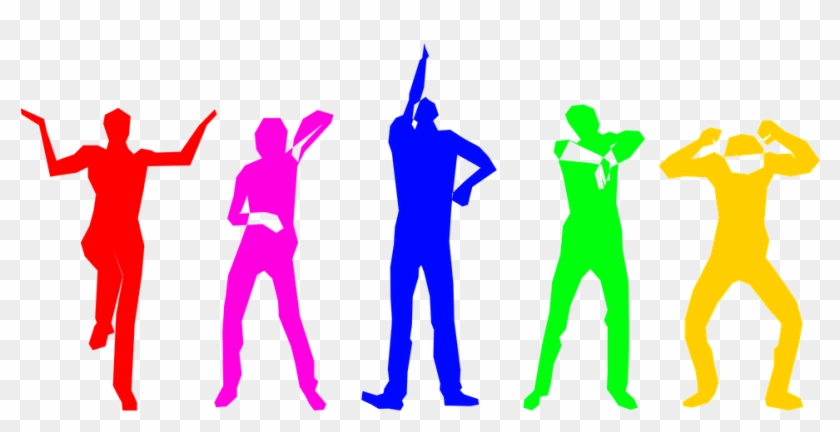 Dancing Executives Cliparts 24, Buy Clip Art - Colorful People Silhouette Png #1172063