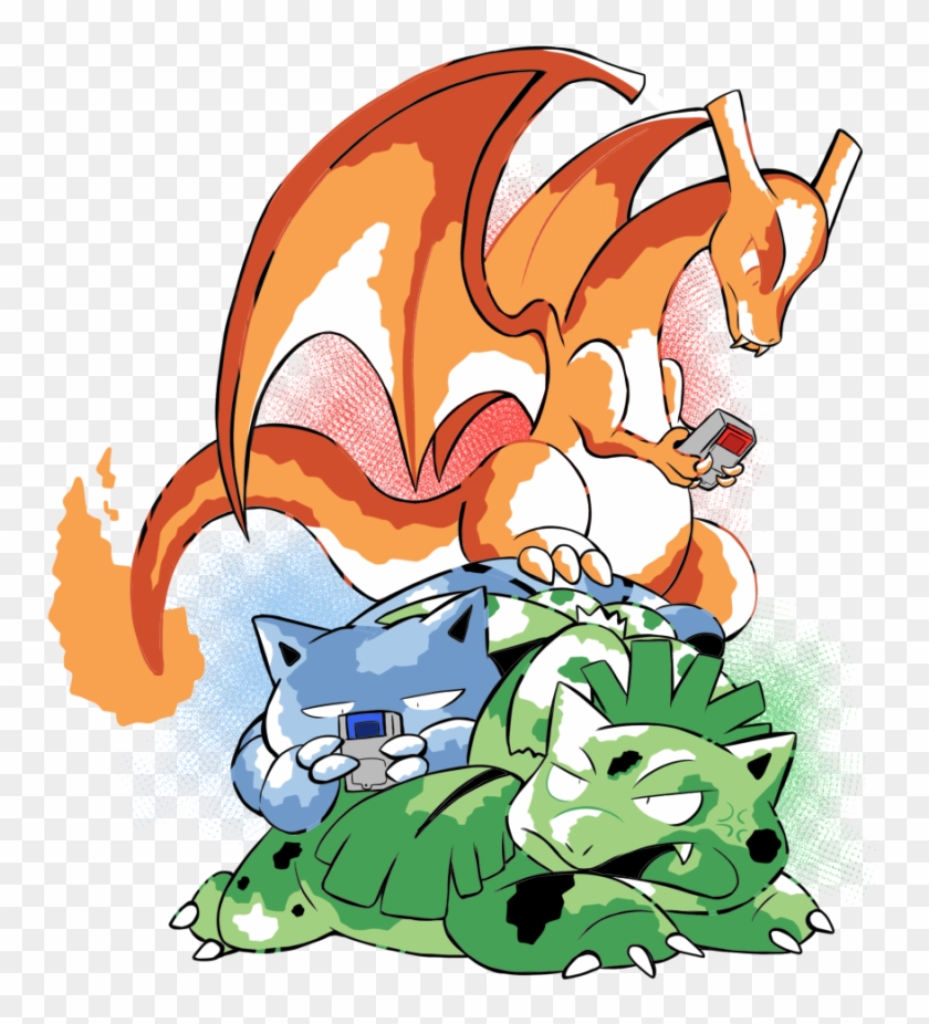 The First Four Pokemon Starter Generations In Their - Cartoon #1173143