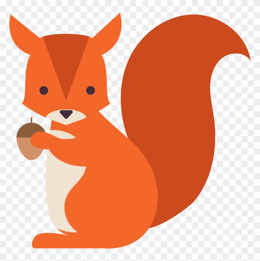 Squirrel Animal Euclidean Vector - Clip Art #1173302